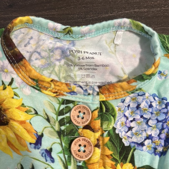 Posh Peanut Sunny Peplum 3-6M - Picture 2 of 3